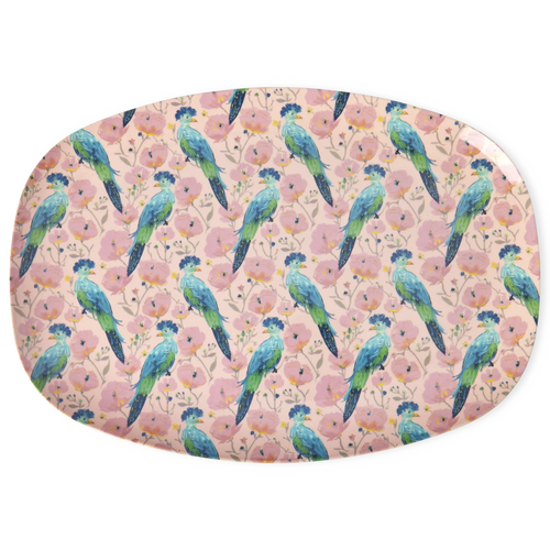 Assiette rectangulaire "Exotic Bird" - YOGA SPIRIT
