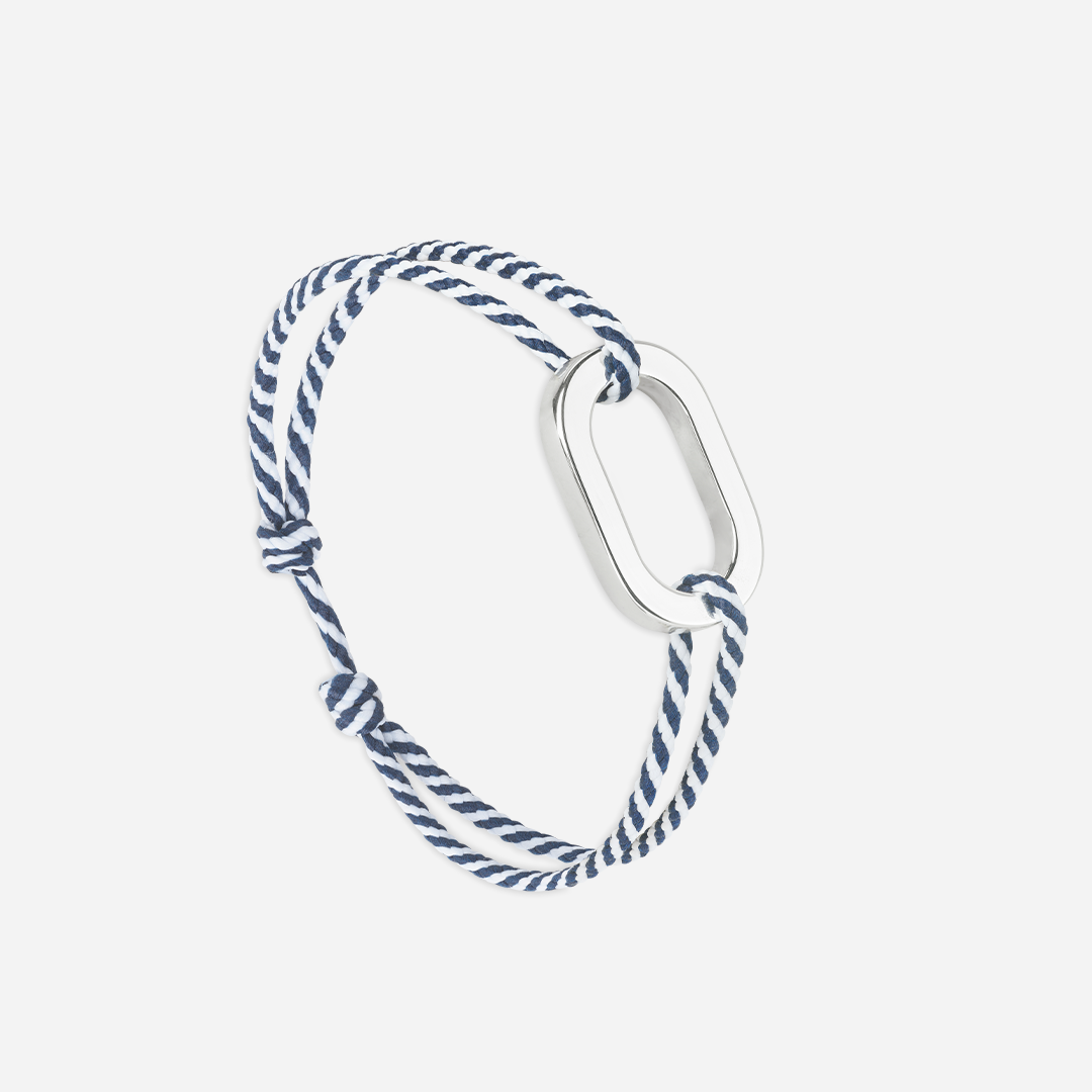 Rayé bleu nuit et blanc