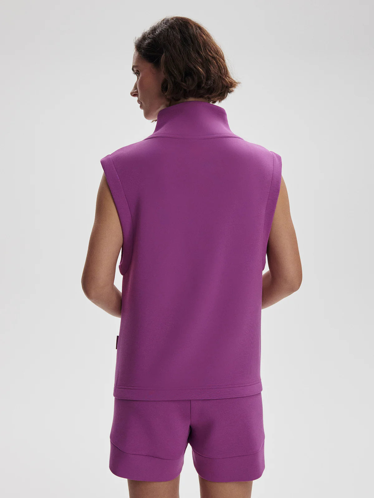 Débardeur MAGNOLIA fushia à demi-zip - YOGA SPIRIT