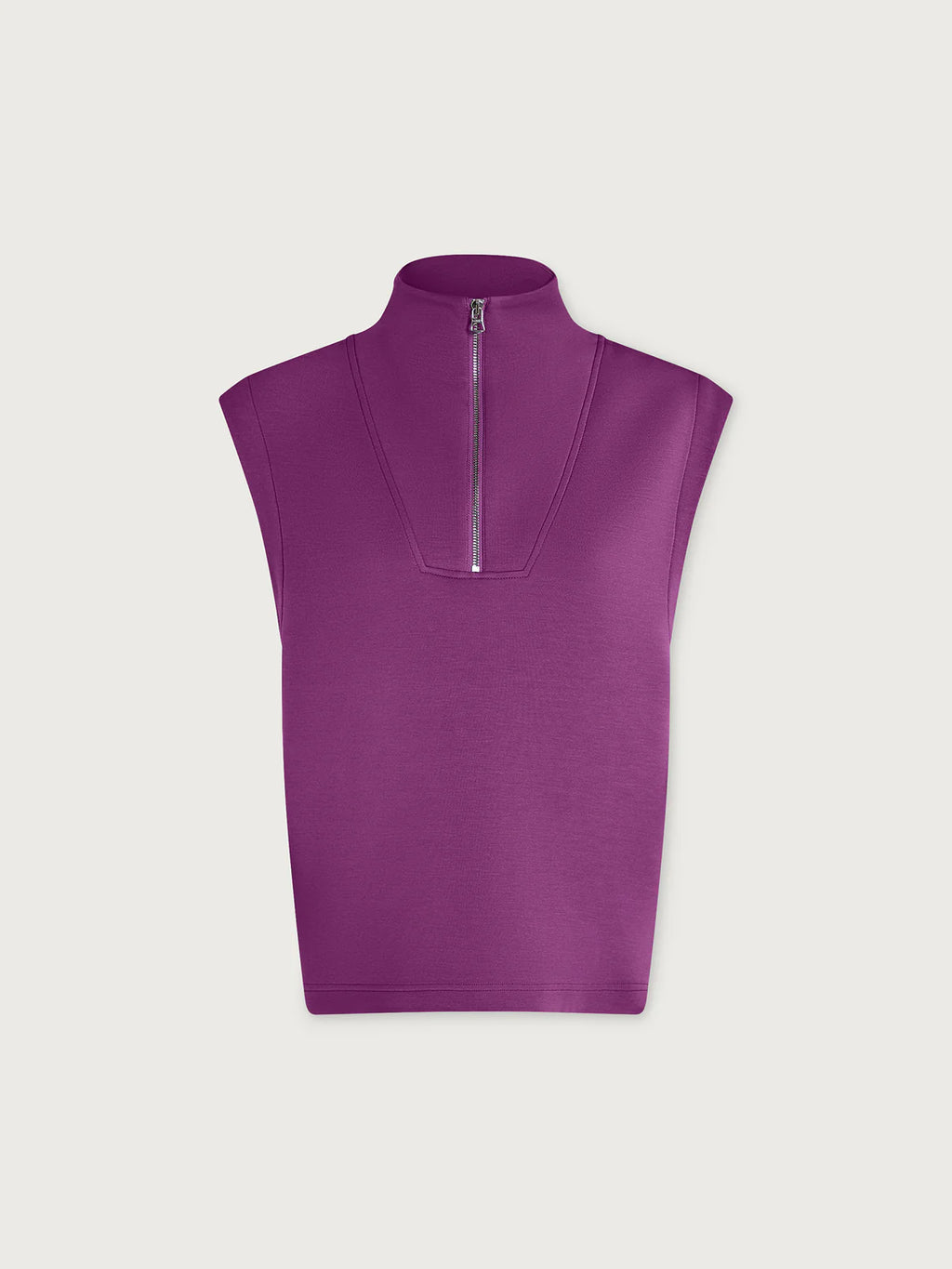 Débardeur MAGNOLIA fushia à demi-zip - YOGA SPIRIT