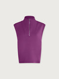 Débardeur MAGNOLIA fushia à demi-zip - YOGA SPIRIT