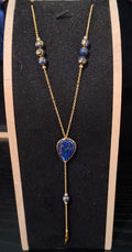 COLLIER LONG GOUTTE BLEU #106 - YOGA SPIRIT