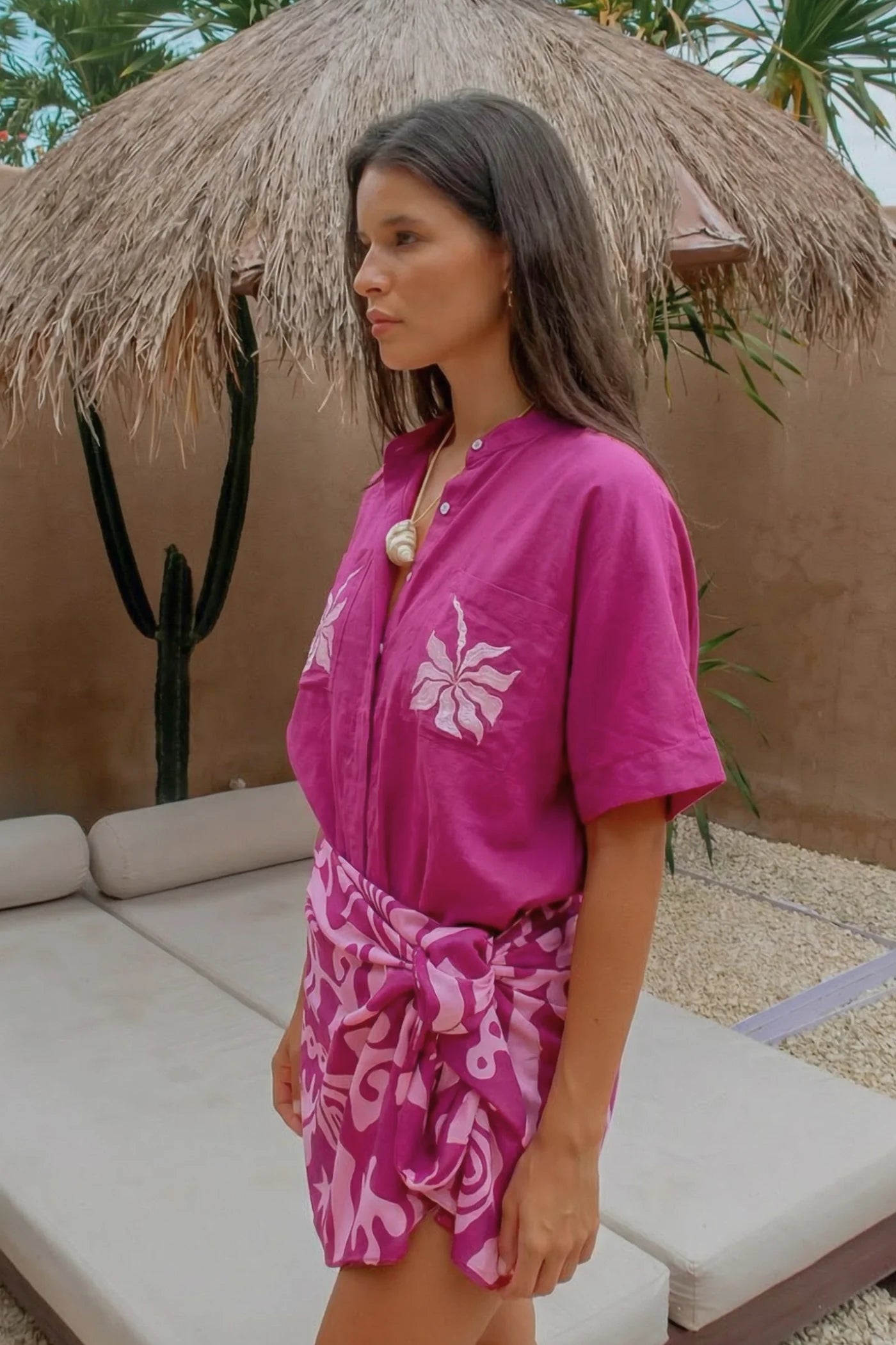 Jupe sarong en tanzanite - YOGA SPIRIT
