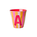 Gobelet alphabet avec rayures - YOGA SPIRIT