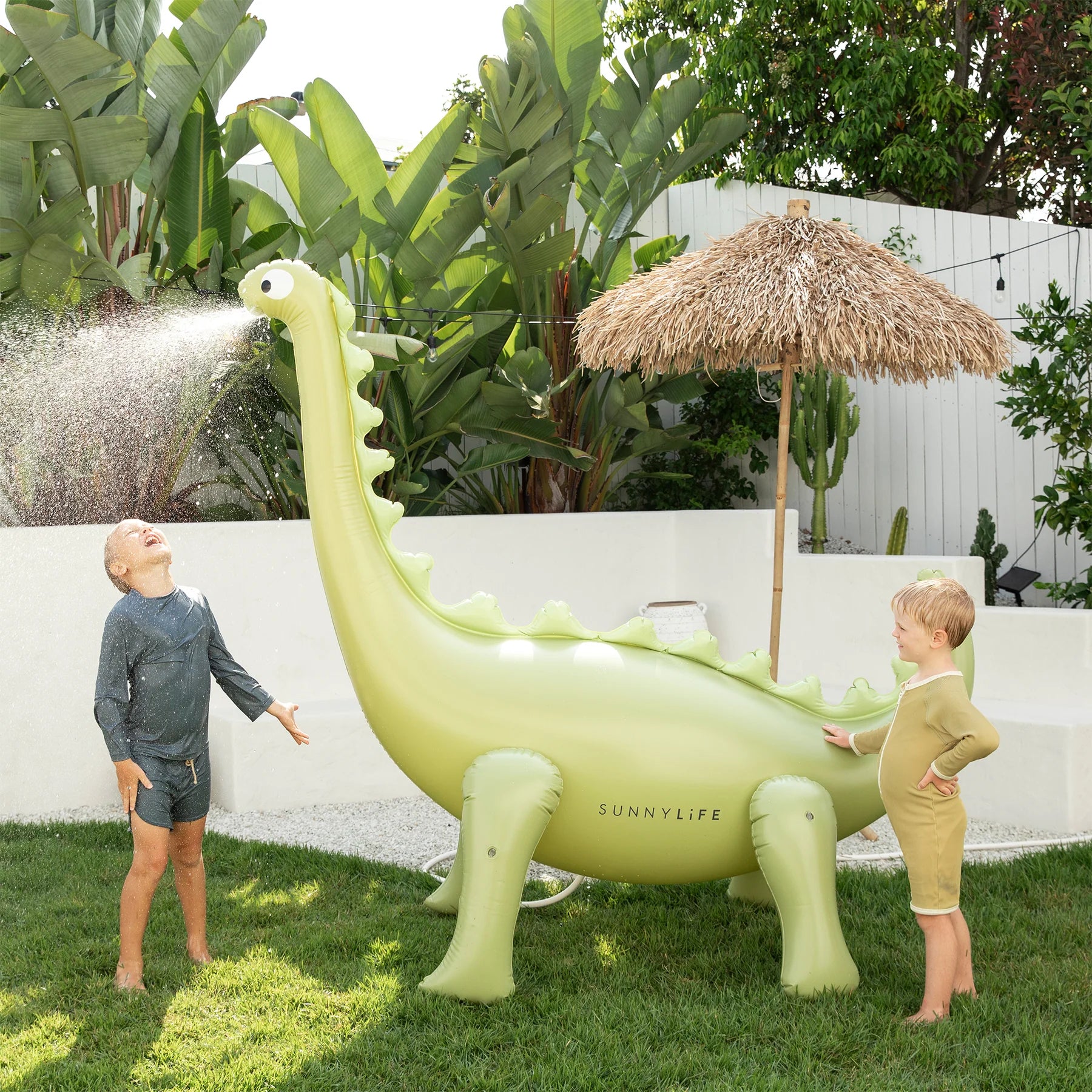 Pataugeoire gonflable en forme de dinosaure - YOGA SPIRIT