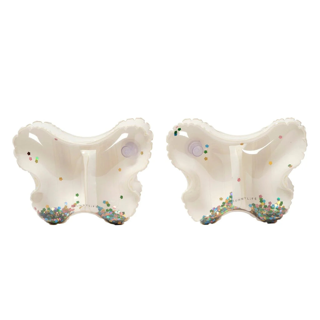 Brassards gonflables "Cotton Candy Glitter" (paillettes barbe à papa) - YOGA SPIRIT