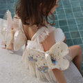 Brassards gonflables "Cotton Candy Glitter" (paillettes barbe à papa) - YOGA SPIRIT