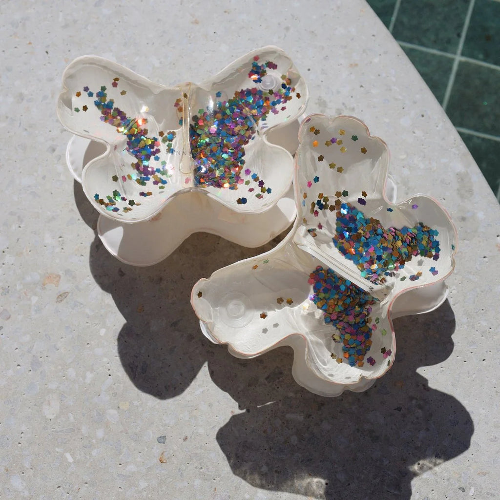 Brassards gonflables "Cotton Candy Glitter" (paillettes barbe à papa) - YOGA SPIRIT
