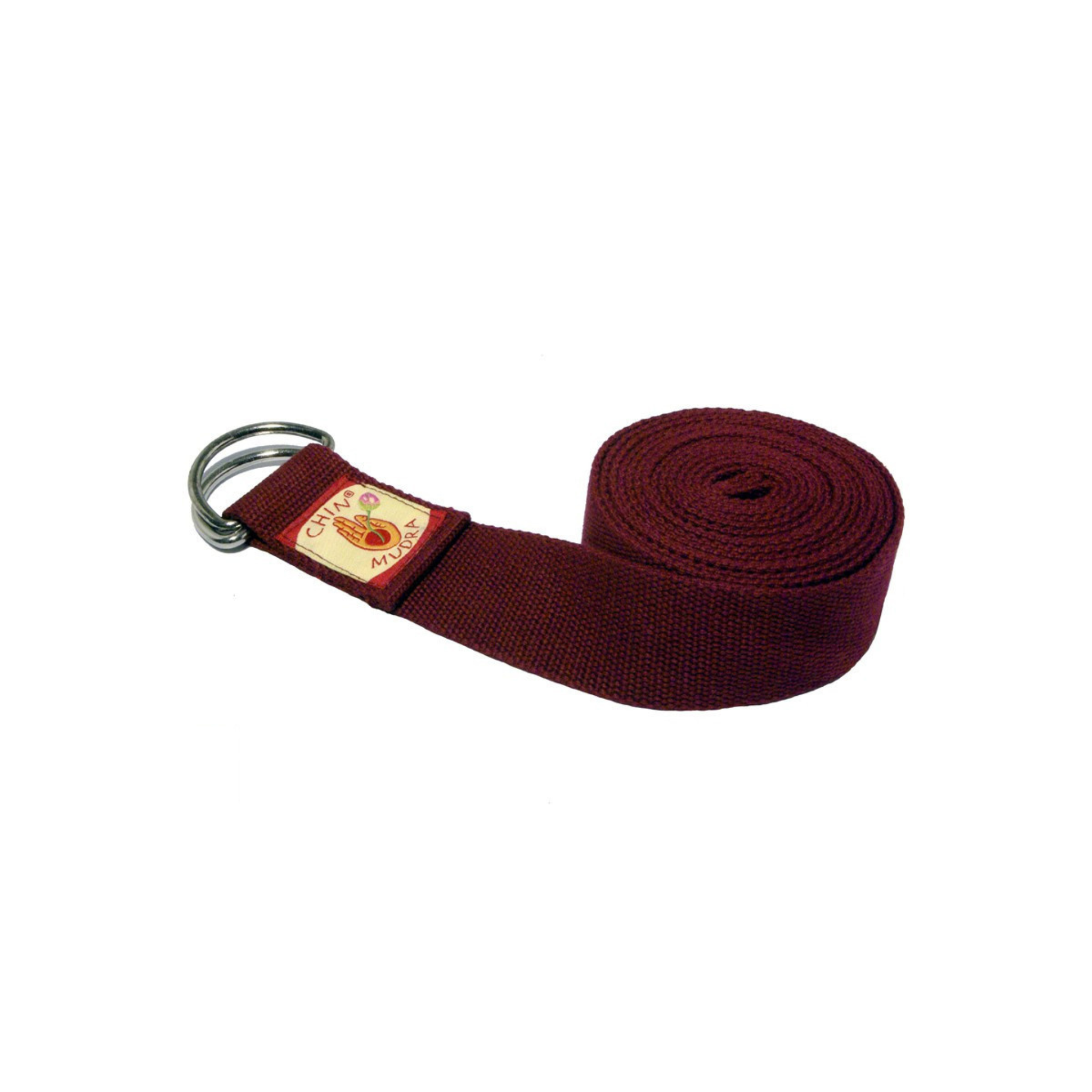 Sangle de yoga JADE prune - YOGA SPIRIT