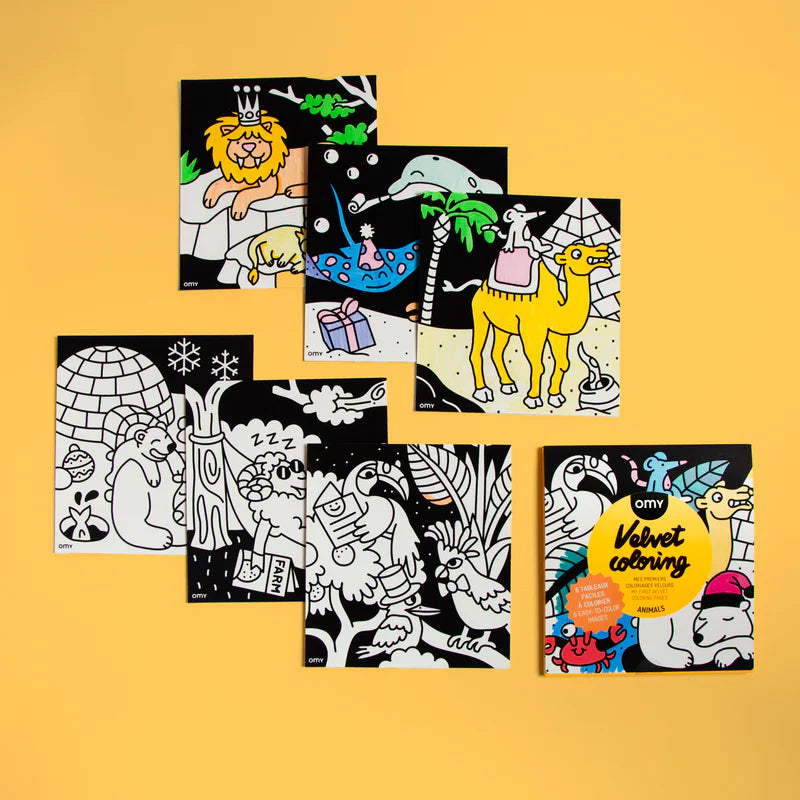 Tableaux velours à colorier – Animals ou Kawaii - YOGA SPIRIT