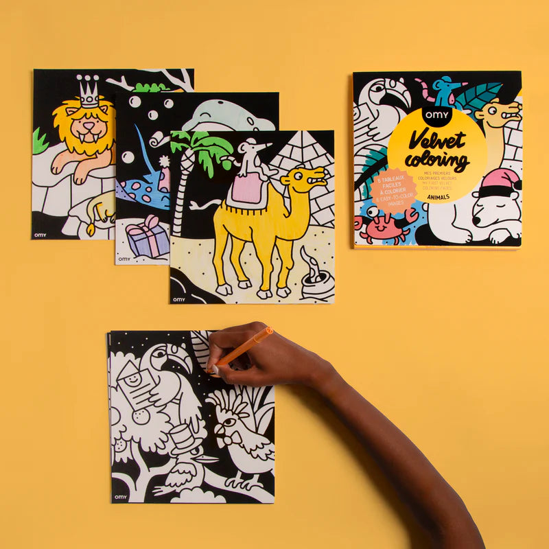 Tableaux velours à colorier – Animals ou Kawaii - YOGA SPIRIT