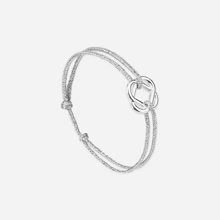 Bracelet Trèfle 15mm _ Plaqué Argent - YOGA SPIRIT