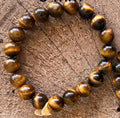 Bracelet OEIL DU TIGRE 10mm Pierre de lune
