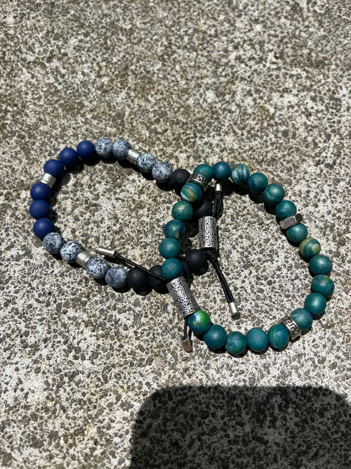 #214 BRACELET VITALITÉ HOMME ÉCROU - YOGA SPIRIT