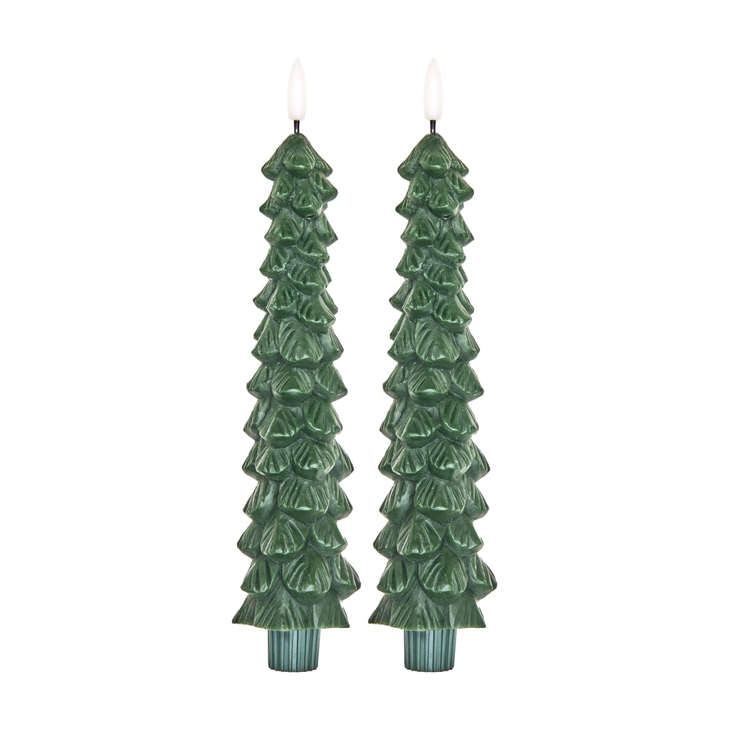 Bougies LED - Sapin - Pack de 2 - YOGA SPIRIT