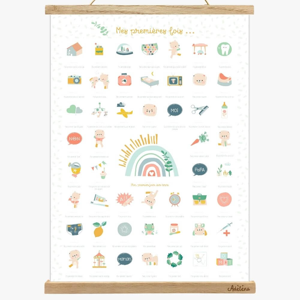 Affiche "Mes Premières Fois, arc-en-ciel - YOGA SPIRIT