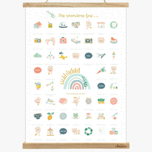 Affiche "Mes Premières Fois, arc-en-ciel - YOGA SPIRIT