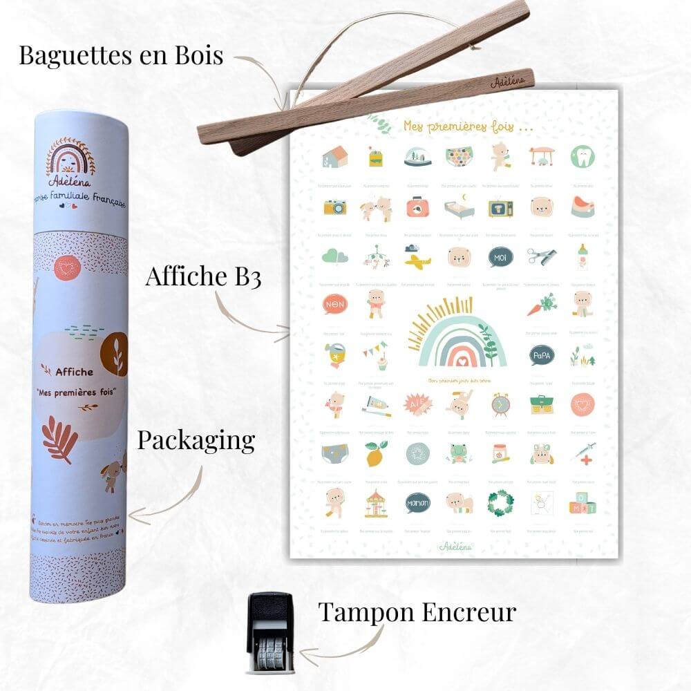 Affiche "Mes Premières Fois, arc-en-ciel - YOGA SPIRIT