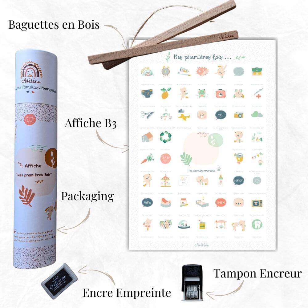Affiche "Mes Premières Fois, kit empreinte - YOGA SPIRIT