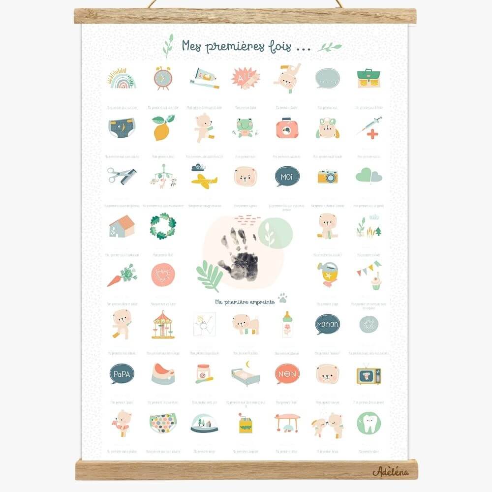 Affiche "Mes Premières Fois, kit empreinte - YOGA SPIRIT