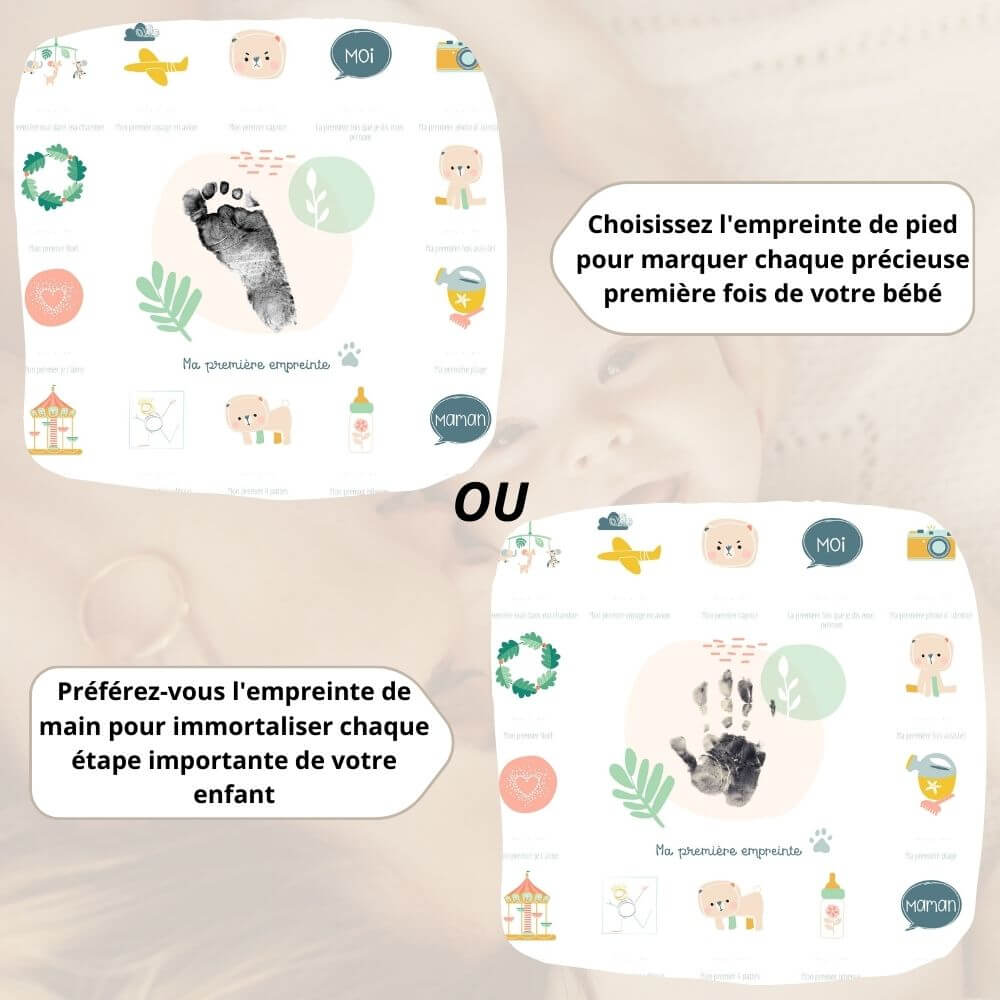 Affiche "Mes Premières Fois, kit empreinte - YOGA SPIRIT