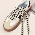 Heart-Shaped Laces – Black & White