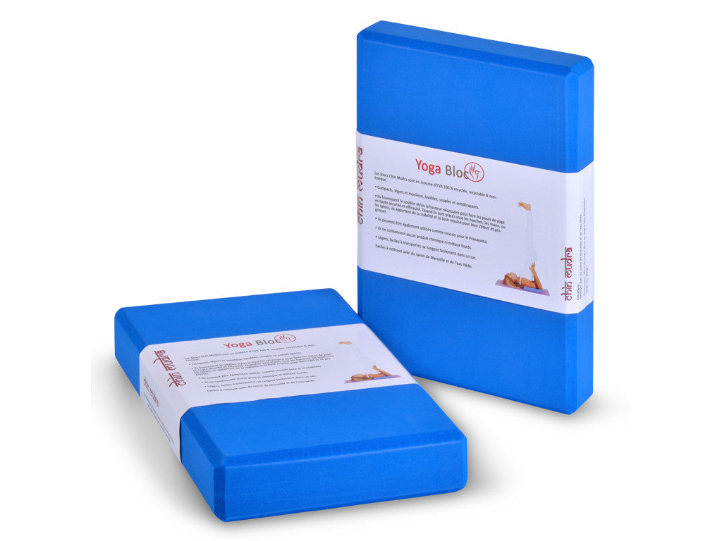 Bloc de yoga SERENITY bleu - YOGA SPIRIT