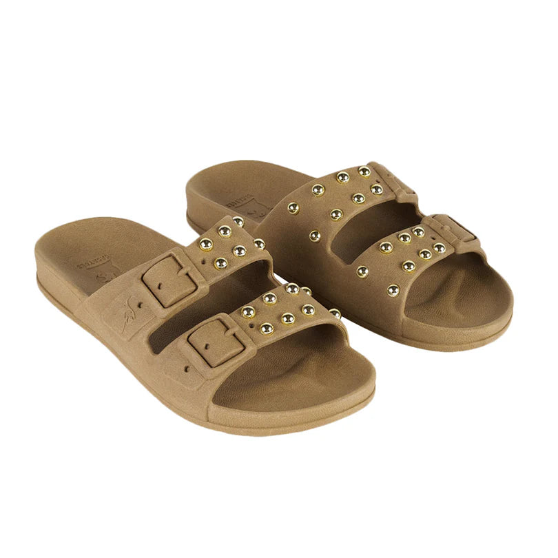Sandales FLORIANOPOLIS camel – esprit rock et allure affirmée - YOGA SPIRIT
