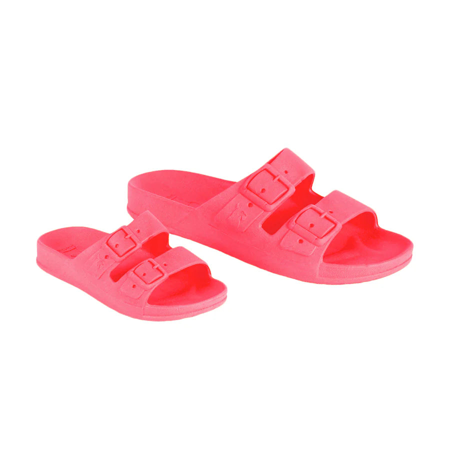 Sandales fluo BAHIA rose – confort estival et style solaire - YOGA SPIRIT