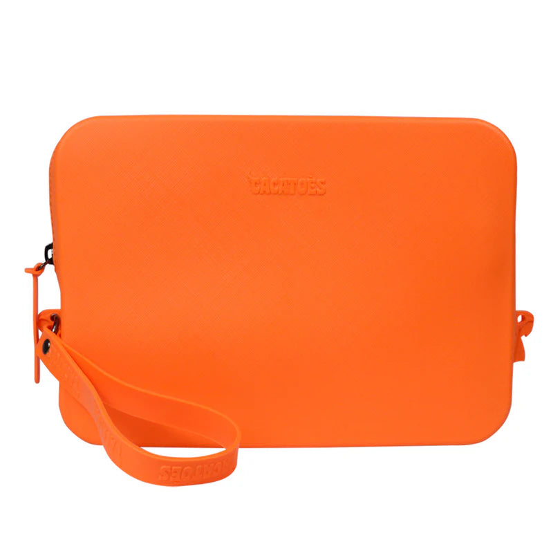 Pochette GISELA neon orange fluo – accessoire pratique et stylé - YOGA SPIRIT