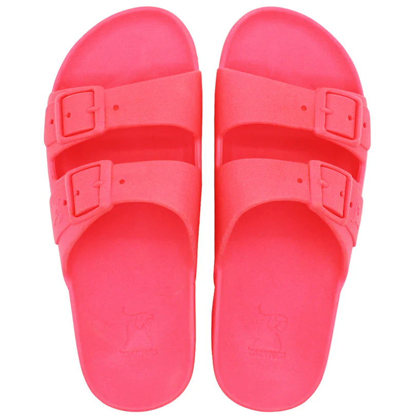 Sandales fluo BAHIA rose – confort estival et style solaire - YOGA SPIRIT
