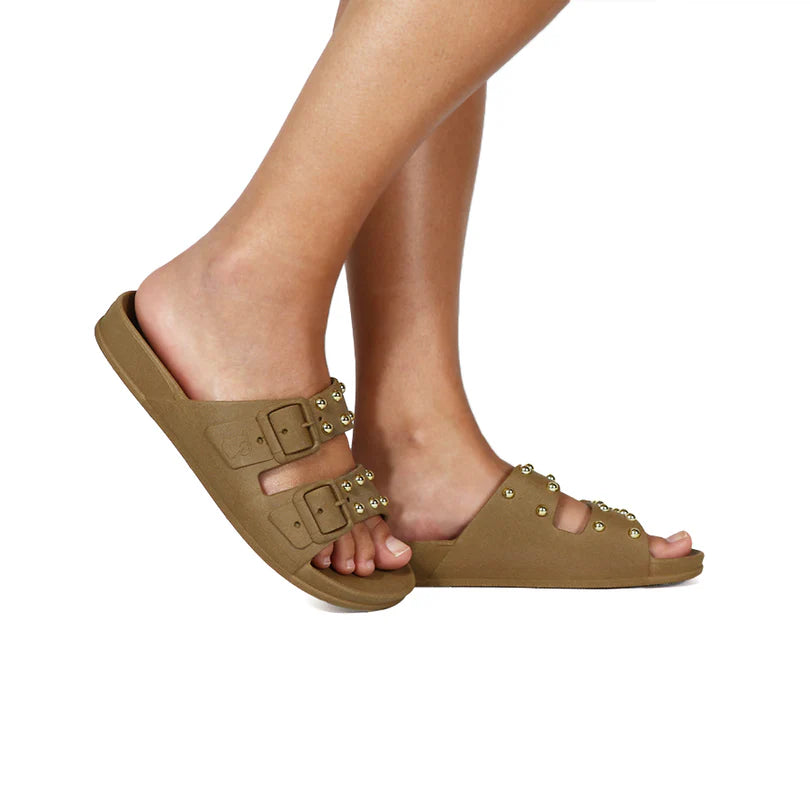 Sandales FLORIANOPOLIS camel – esprit rock et allure affirmée - YOGA SPIRIT