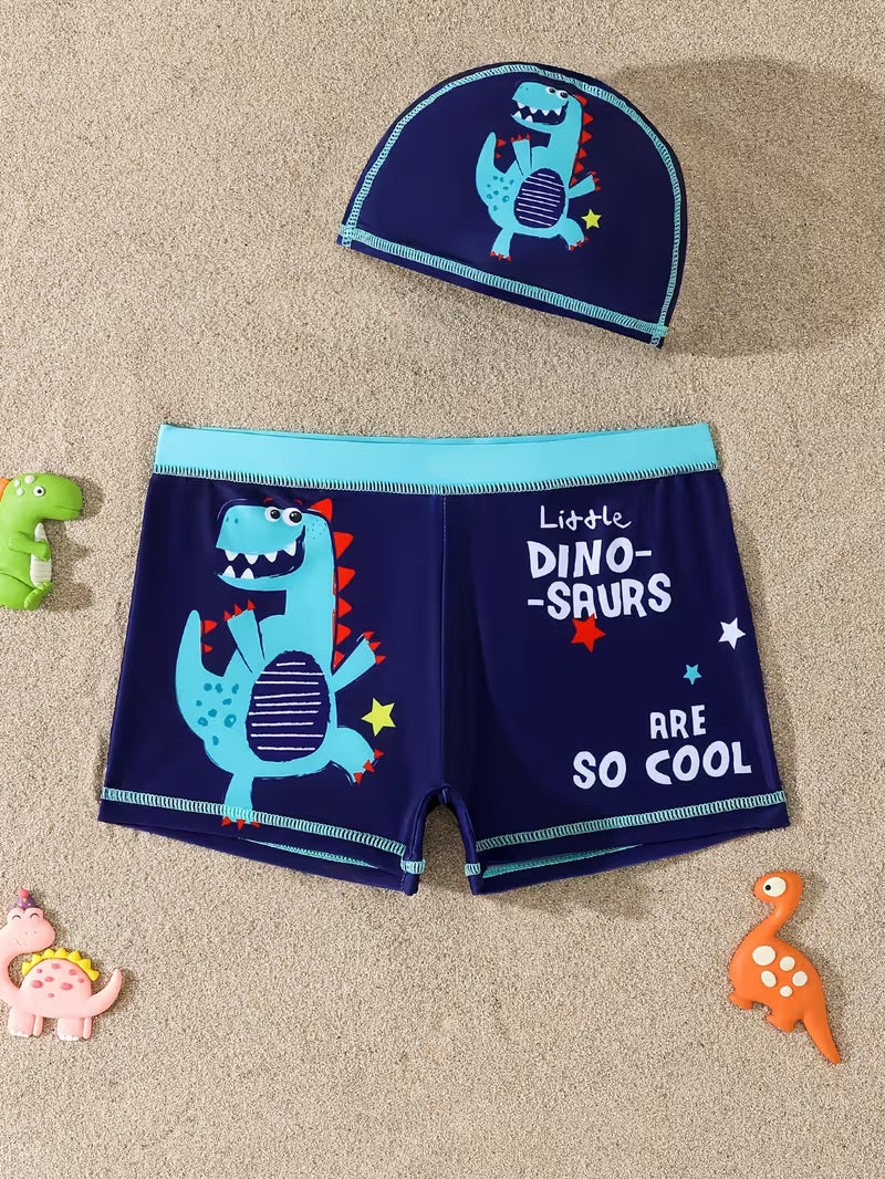 Kids' Two-Piece Swimsuit Light Blue, 7/8 Years
