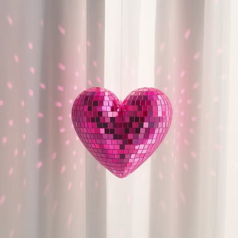 Coeur décoratif boule à facette