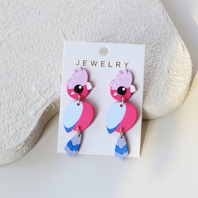Boucles d'oreilles originales en acrylique - YOGA SPIRIT