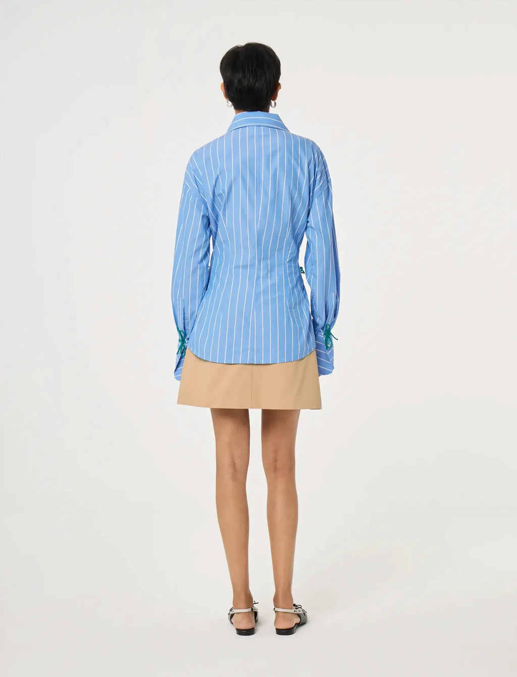 Blouse INDRA rayée bleu marine et blanc