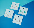 Boucles d'oreilles enfant GINGKO – motifs fleurs et nature