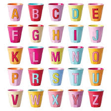 Gobelet Multicolore Alphabet (sans rayures) - YOGA SPIRIT