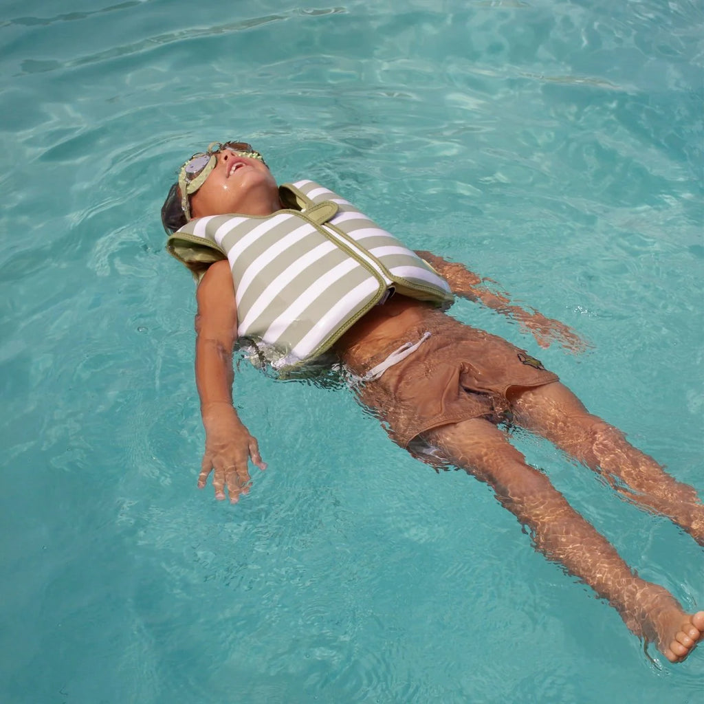 Gilet de natation pour enfants 3-6 ans en néoprène -Wild Khaki - YOGA SPIRIT