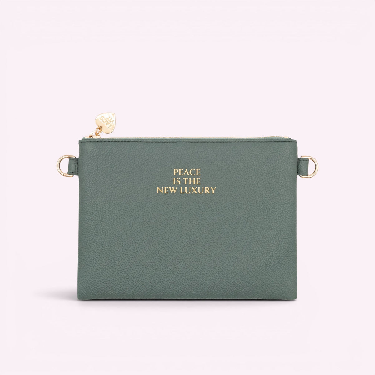 Pochette LIA avec lanière MARNY – Gris sauge