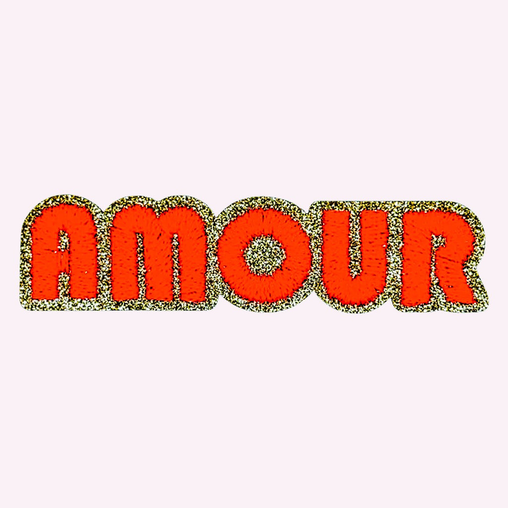 Sticker chenille pour pochette – Love