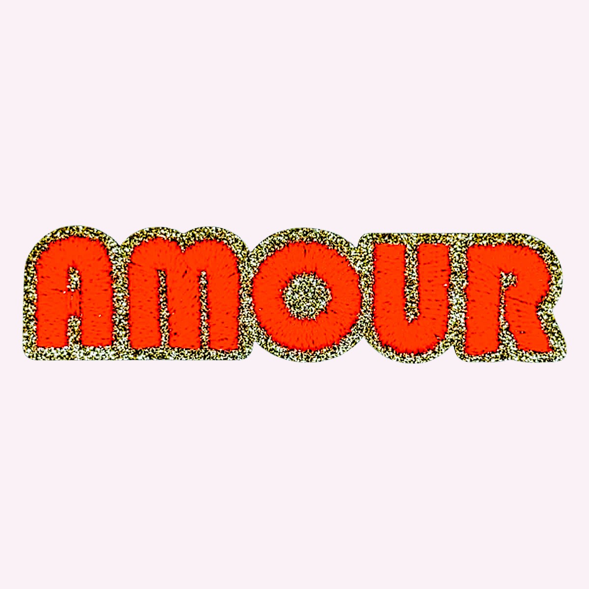 Sticker chenille pour pochette – Love