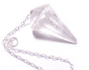 Pendule divinatoire SELENE - cristal naturel pour guidance et énergie - YOGA SPIRIT