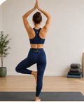 Legging AURA – Bleu Profond by YOGA SPIRIT