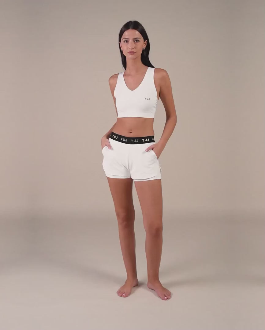 Brassière de sport VIC blanche