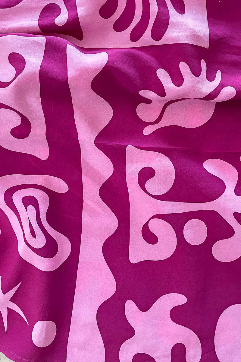 Jupe sarong en tanzanite - YOGA SPIRIT