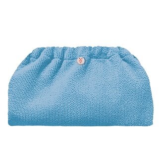 Pochette Crinkle Clutch Blue Bubble Gum-Intérieur étanche