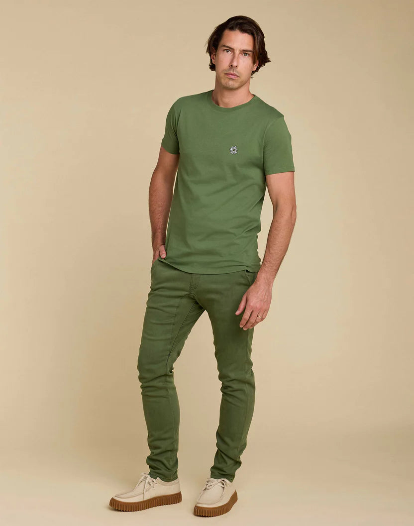 Tee-shirt kaki PATCHEDEL - YOGA SPIRIT