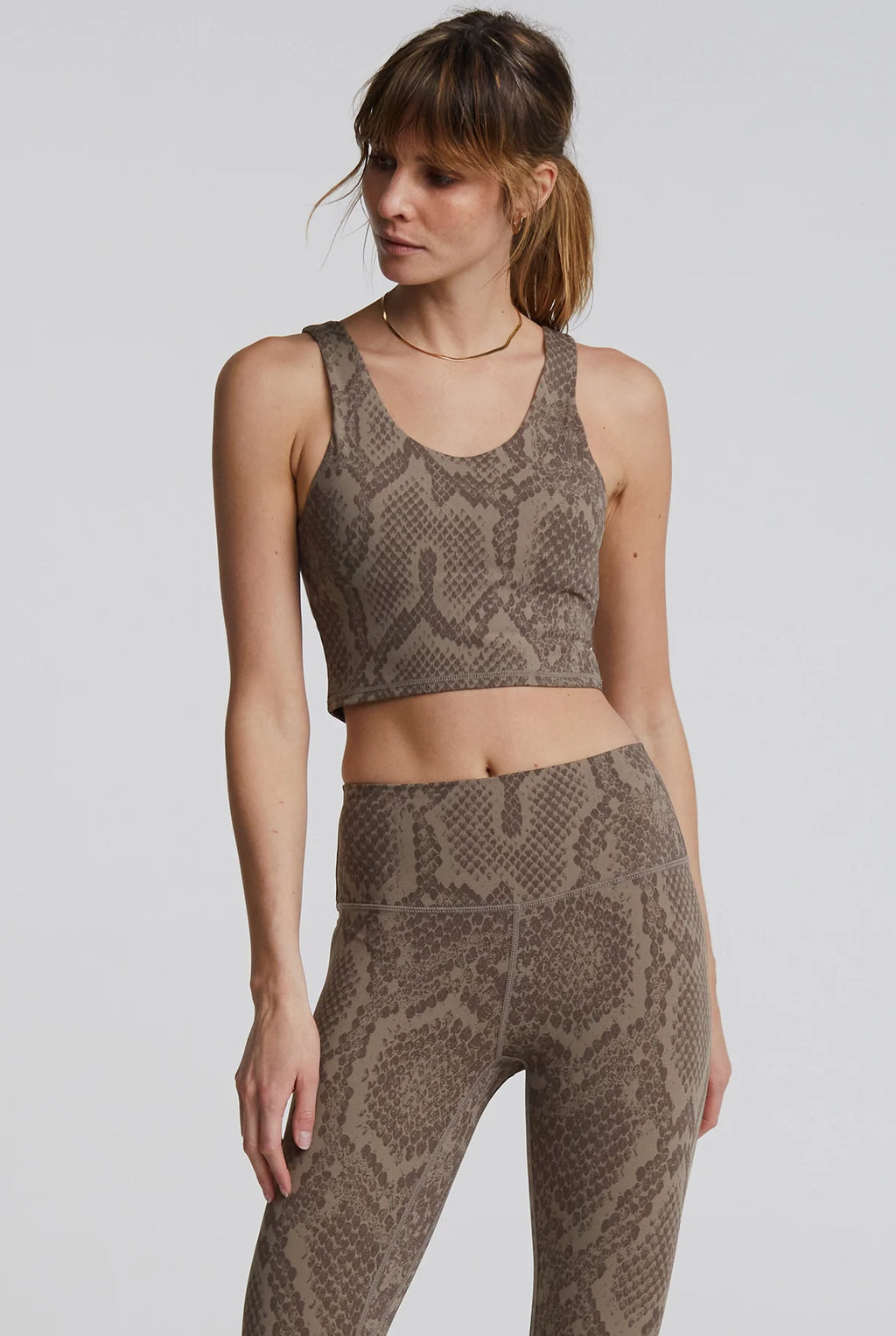 Brassière de yoga DELTA marron - YOGA SPIRIT